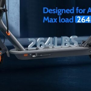 Maxshot Electric Scooter, 14" Tire, 22 Mph Top Speed, 50 Miles Long Range, Folding Escooter for Adults with Seat Bag, Dual Braking, Dual Suspension, App - Image 3