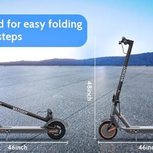 Maxshot Electric Scooter, 14" Tire, 22 Mph Top Speed, 50 Miles Long Range, Folding Escooter for Adults with Seat Bag, Dual Braking, Dual Suspension, App - Image 6