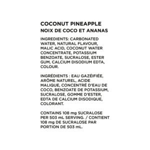 Alternative view of Sparkling Ice Sparkling Water Coconut Pineapple 503 ml (bottle)