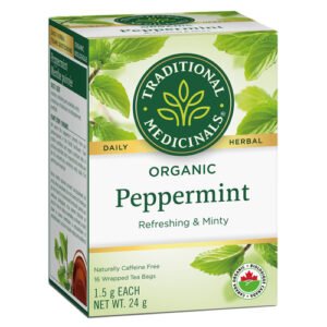 Traditional Medicinals Organic Herbal Tea Peppermint 16 Tea Bags - Image 3
