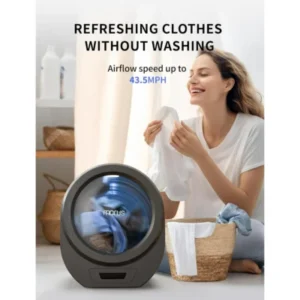 Morus Zero Compact 16.2 in L,19.3 in H, 20.8 in D,  Dark Gray Electric Portable Dryer - Image 4