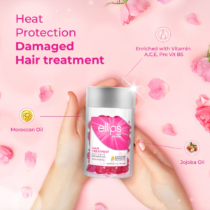ellips Pink Hair Repair Treatment - 50 Capsule Jar - Image 5