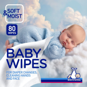 Bennetts Baby Wipes 80's (6 Pack) - Image 4