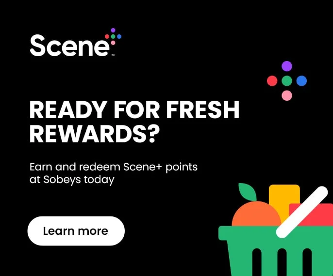 Scene Plus rewards program banner promoting fresh rewards and points